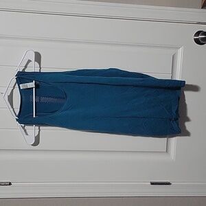 Tangerine Women's Workout Racer back  Tank Top Size: XL Teal BD2